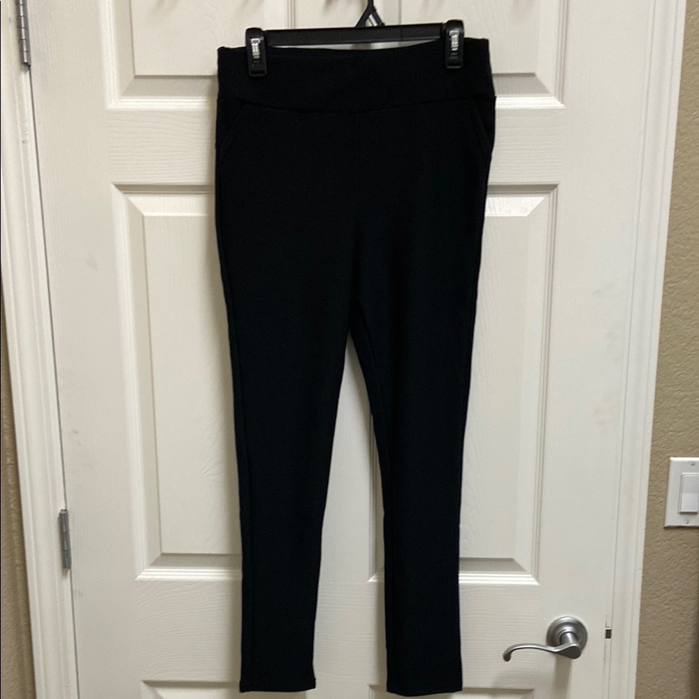 Shosho Black Skinny Pants Sleek Stretchy Design